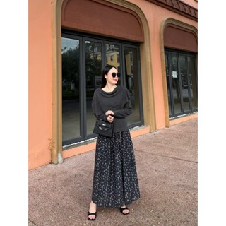 Ngocanh6959 CV941 Chân váy hoa nhí loại 1 dáng dài phong cách tiểu thư NEW