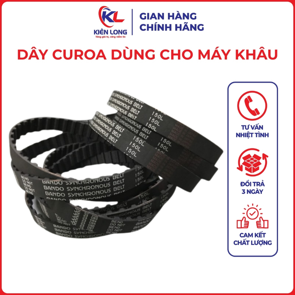 Dây Curoa 146XL, 148XL, 150XL, 160XL, 170XL - Máy Khâu Bao NP7A, GK9-200, YL-2, GK9-500, KPS-1B (1 Cái)