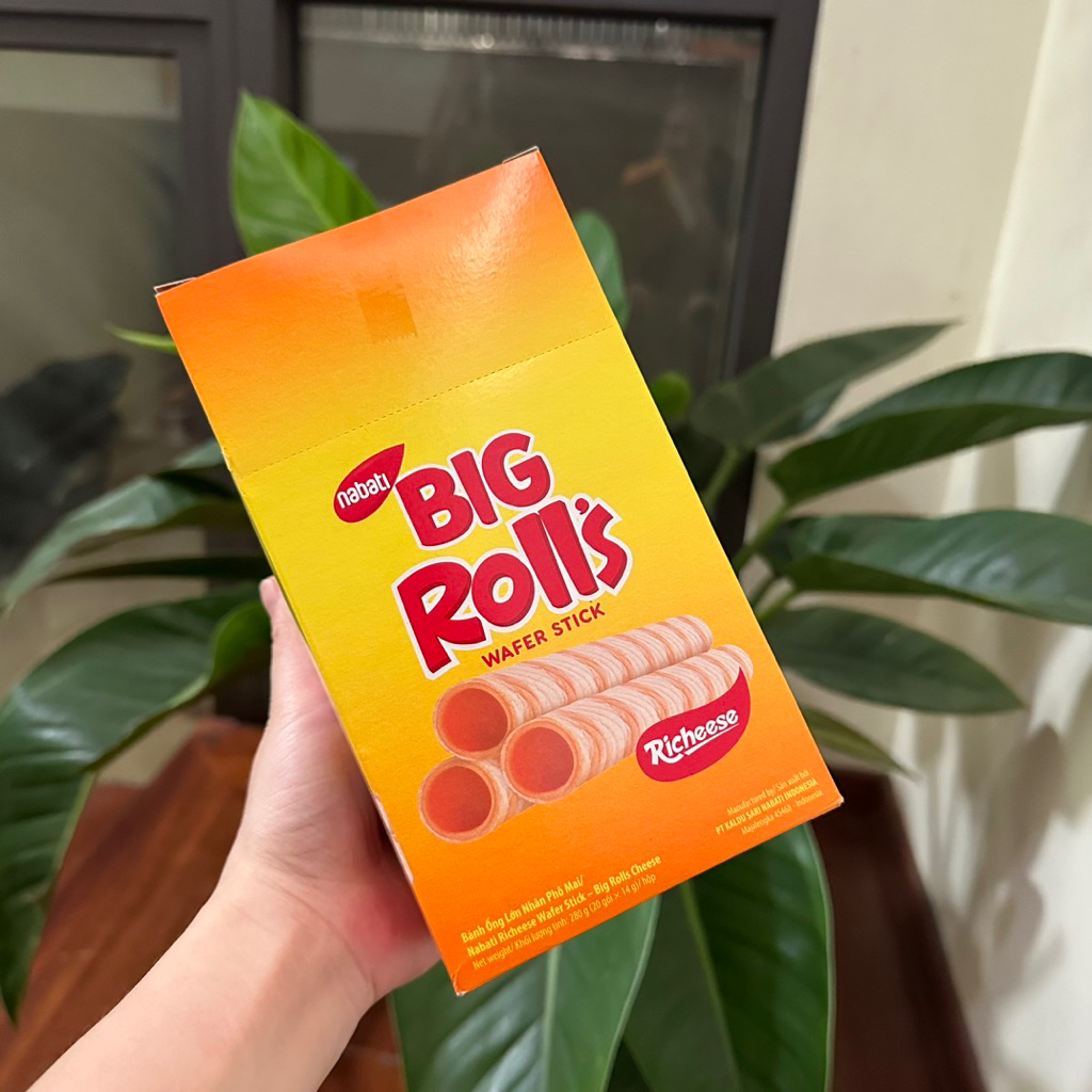 Bánh ống lớn Nabati Big Rolls– Wafer Stick nhân phô mai (Richeese)