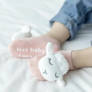 Tất vớ thú hình nổi 3D AKO len lông xù đáng yêu cho bé sơ sinh trai gái đến 18 tháng