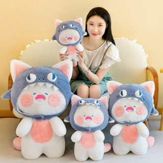 Thú Bông Mèo DuDu Đội Nón Cá Có Thể Tháo Rời Mập Đáng Yêu Món Quà Dành Cho Mọi Lứa Tuổi