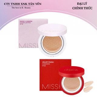 [HỒNG, ĐỎ] Phấn Nước Missha Magic Cushion Cover Lasting / Velvet Finish Cushion SPF50+ PA+++ 15g