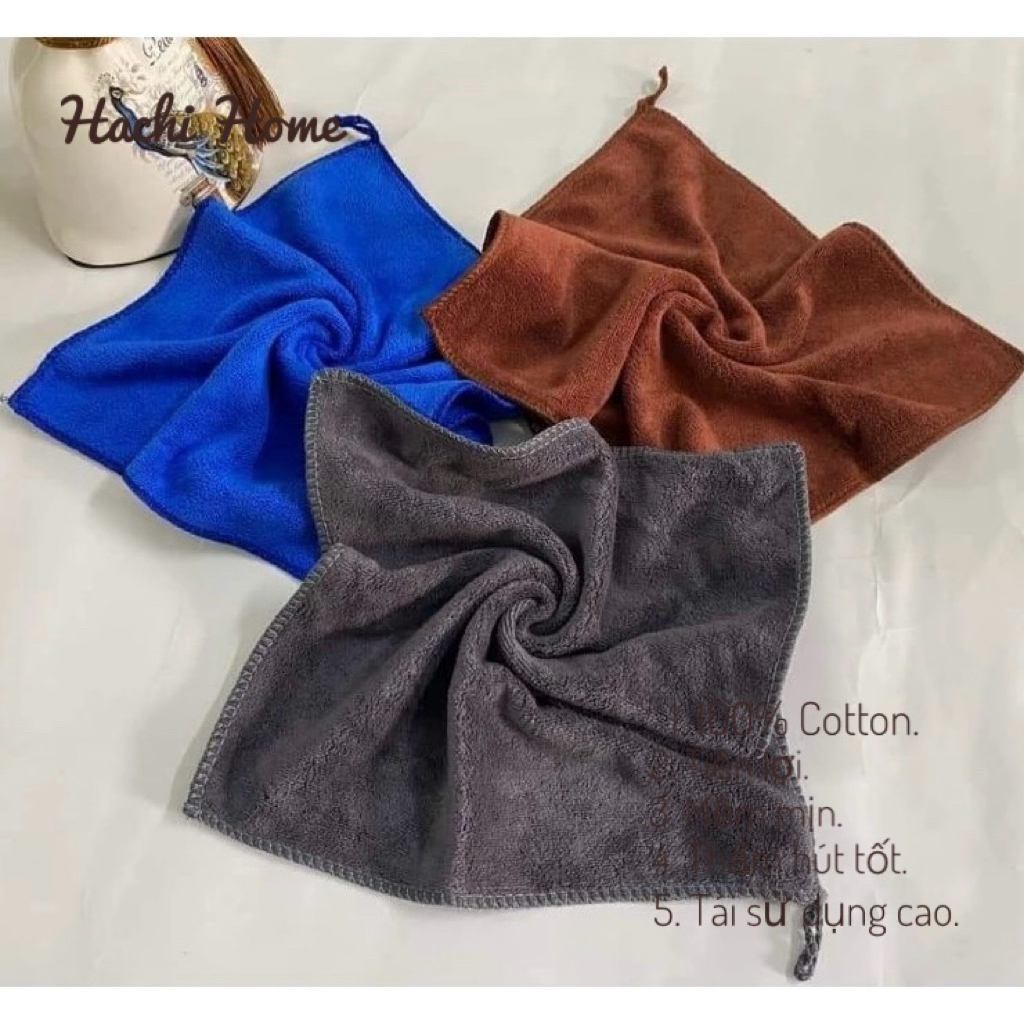 ( Set 10c) Khăn lau đa năng vuông chuyên dùng cho nail- mi, thấm hút tốt, nhanh khô, dễ dàng sử dụng