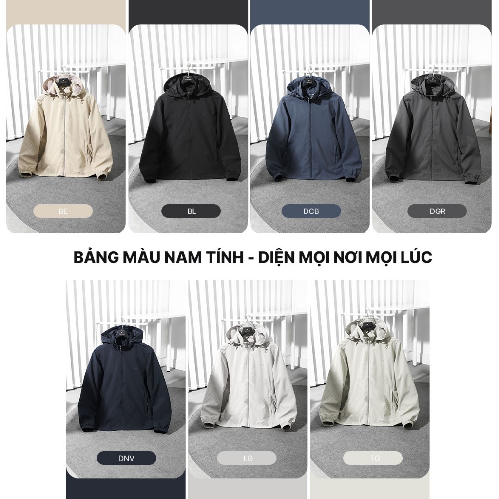Áo Khoác Gió Nam 2 lớp TORANO Công Nghệ Cao Cấp Heattech, Chống Thấm, Cản Bụi, Cản Gió, Giữ ấm EWCW001 | BigBuy360 - bigbuy360.vn