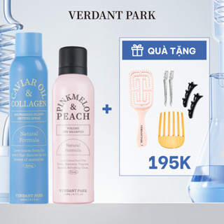 Combo xịt dưỡng giữ phồng tóc và xịt khô phồng tóc VERDANT PARK gel tạo kiểu tóc giữ nếp tóc Verdantpark COMBO83 COMBO84