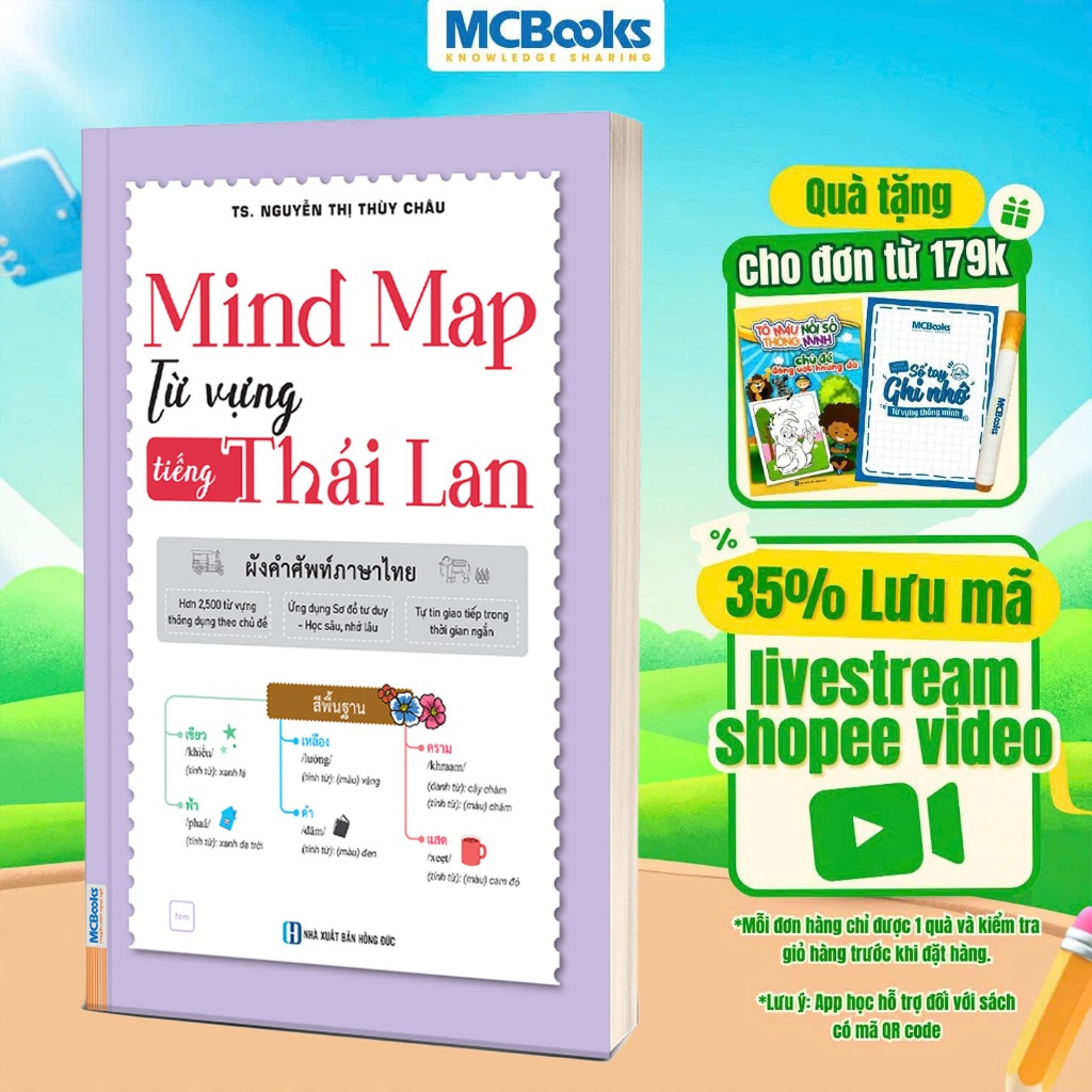 Sách - Mind Map Từ Vựng Tiếng Thái Lan