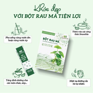 Bột rau má nguyên chất Goce - 72g (24 gói x 3g)