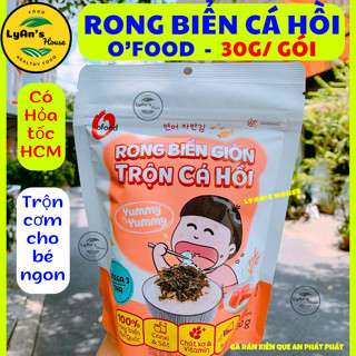   Có Hỏa Tốc HCM  RONG BIỂN CÁ HỒI Giòn O'Food Hàn Quốc 30g – Trộn Cơm Ngon Bổ Sung DHA Cho Bé snack ăn vặt cơm cuộn 