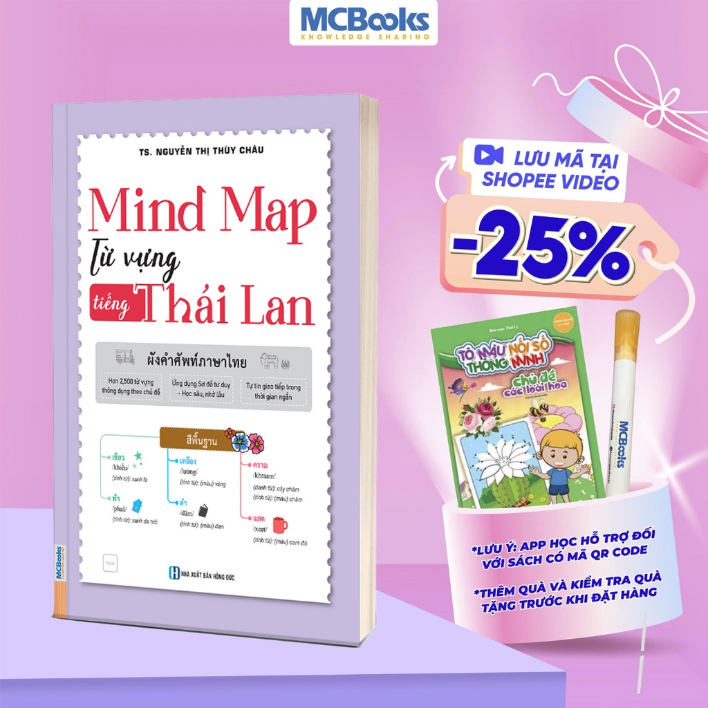Sách - Mind Map Từ Vựng Tiếng Thái Lan