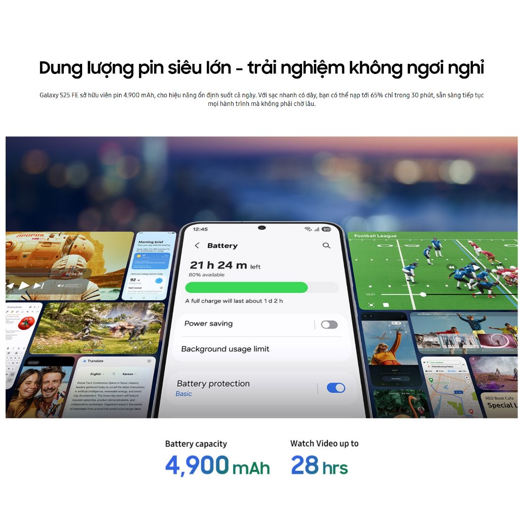 Điện Thoại Samsung Galaxy S25 FE 8GB 128GB Chính Hãng | BigBuy360 - bigbuy360.vn