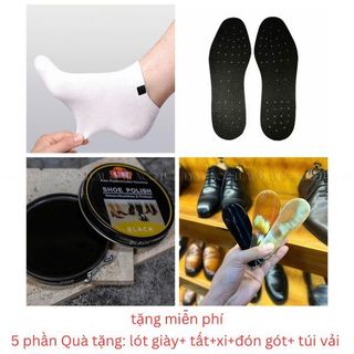 Giày tây nam công sở không dây chất liệu da bò cao cấp, đế cao su non êm ái chỉ khâu