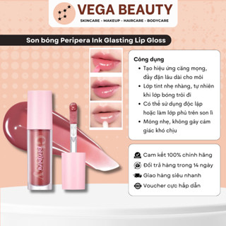 [ĐỦ BILL] Son Bóng PERIPERA Ink Glasting Lip Gloss 4.5ml giúp dưỡng ẩm và tạo độ bóng cho môi