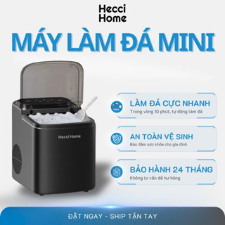  Máy làm đá viên mini Hecci Home  - Đá sạch- An toàn sức khoẻ cho gia đình bạn 9 viên đá 7-10 phút  