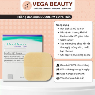 Miếng dán mụn, vết thương hở, bỏng bô... DUODERM Extra Thin CGF Dressing 1 miếng 10x10cm