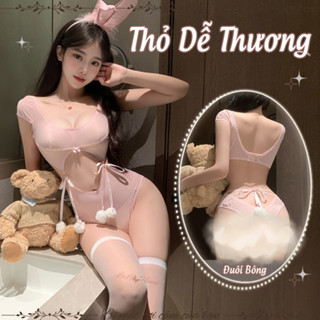  Đồ Lót Gợi Cảm Cosplay Cô Gái Thỏ Nhỏ Dễ Thương Đồ Ngủ Liền Thân Một Mảnh Quyến Rũ - LALA HONEY 