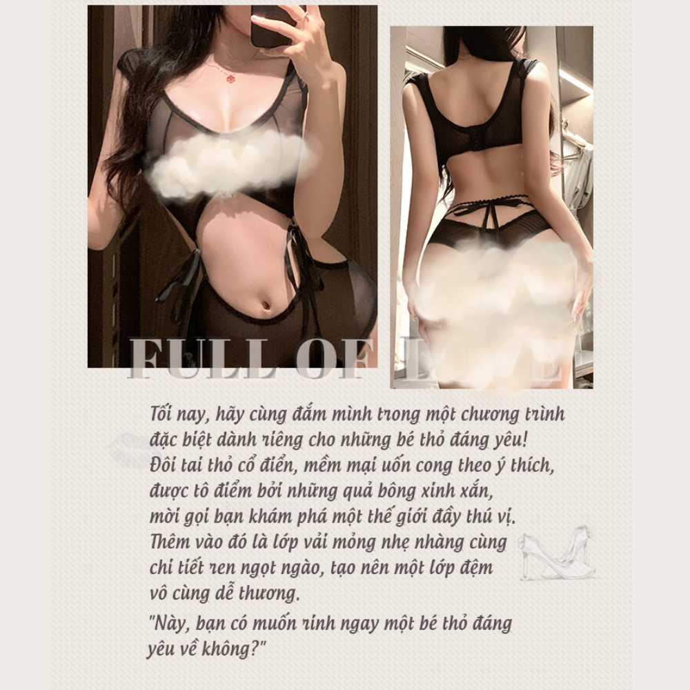 Đồ Lót Gợi Cảm Cosplay Cô Gái Thỏ Nhỏ Dễ Thương, Đồ Ngủ Liền Thân Một Mảnh Quyến Rũ - LALA HONEY | BigBuy360 - bigbuy360.vn