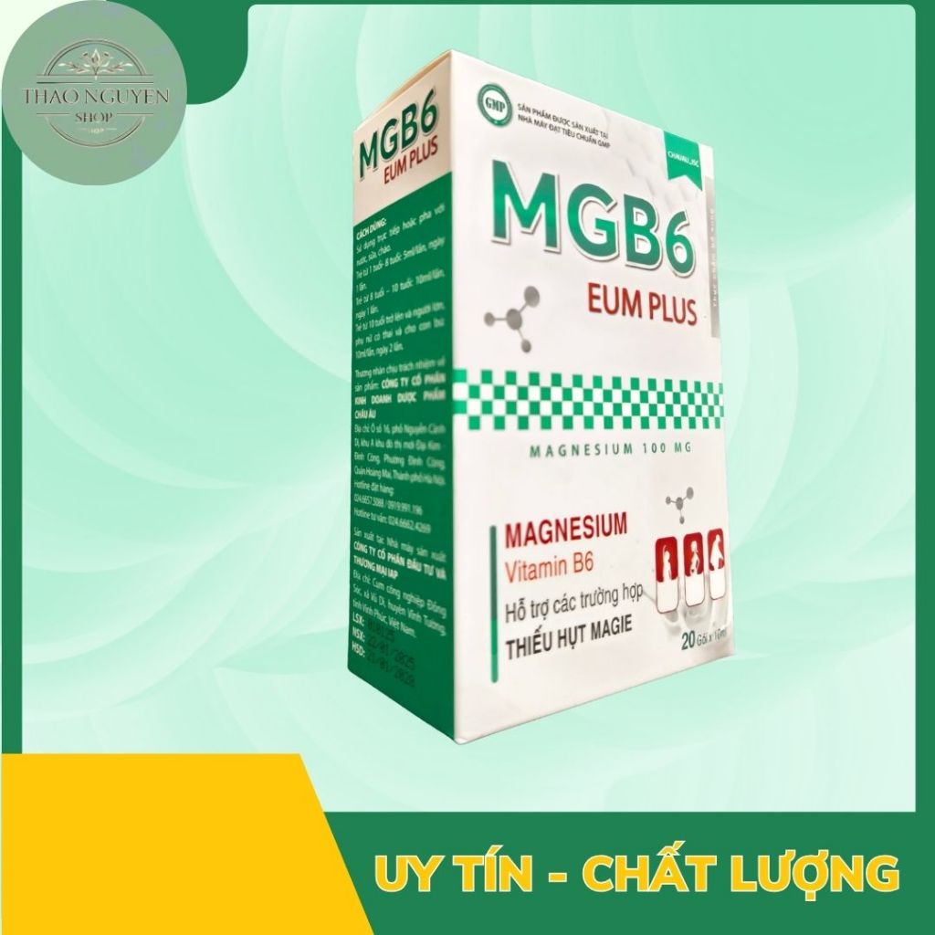 [Hàng Chính Hãng] Magne-B6 EUM 20 gói Xua Tan Nỗi Lo Con Khó Ngủ, Ra Mồ Hôi Trộm, Giúp Bé Ăn Ngon & 