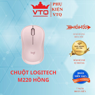 Chuột máy tính,chuột không dây M220 hồng hàng chất lượng. bảo hành 6 tháng