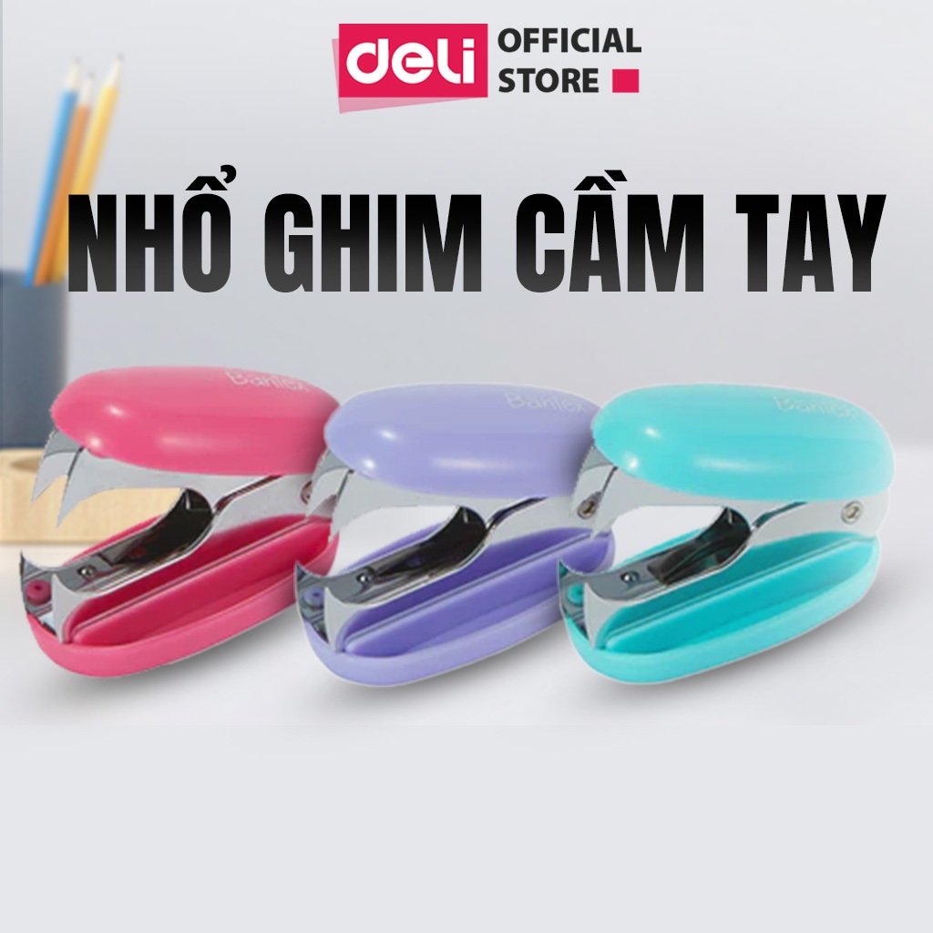 Nhổ Ghim 10# Deli 24/6 26/6 Nhiều Màu Nhỏ Gọn Tiện Lợi