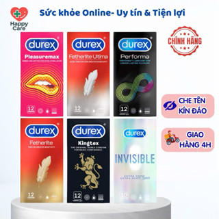 ( Hoả Tốc HCM) Bao Cao Su Durex Invisible, Performa, Pleasuremax, Fetherlite, Kingtex, Fetherlite Ultima