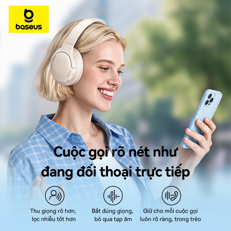 Tai Nghe Baseus Bass BH1 Lite Bluetooth 6.0 App Thông Minh Chống Ồn ENC Chơi Nhạc 80 Giờ | BigBuy360 - bigbuy360.vn