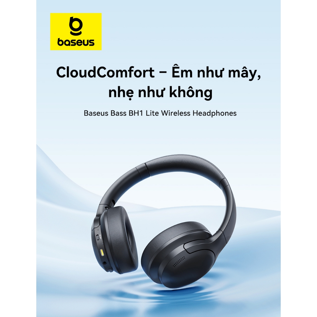 Tai Nghe Baseus Bass BH1 Lite Bluetooth 6.0 App Thông Minh Chống Ồn ENC Chơi Nhạc 80 Giờ | BigBuy360 - bigbuy360.vn