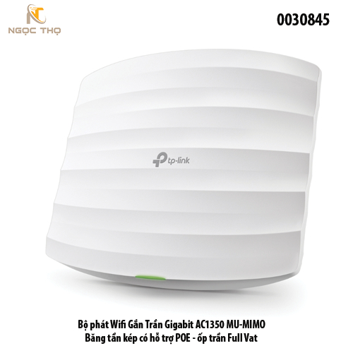 TP-Link Omada TL-EAP225 (AC1350) – Access Point gắn trần • Gigabit PoE • Băng tần kép • Quản lý Clou