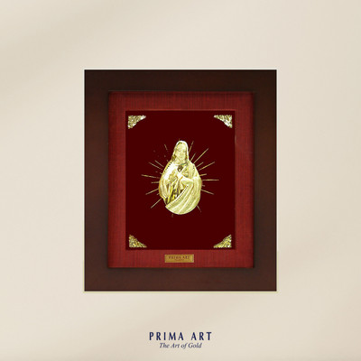 Tranh treo tường Mỹ Nghệ Phủ Vàng 24K PRIMA ART - CHÚA JESUS - Size 18x20 cm - CGS-0150-34