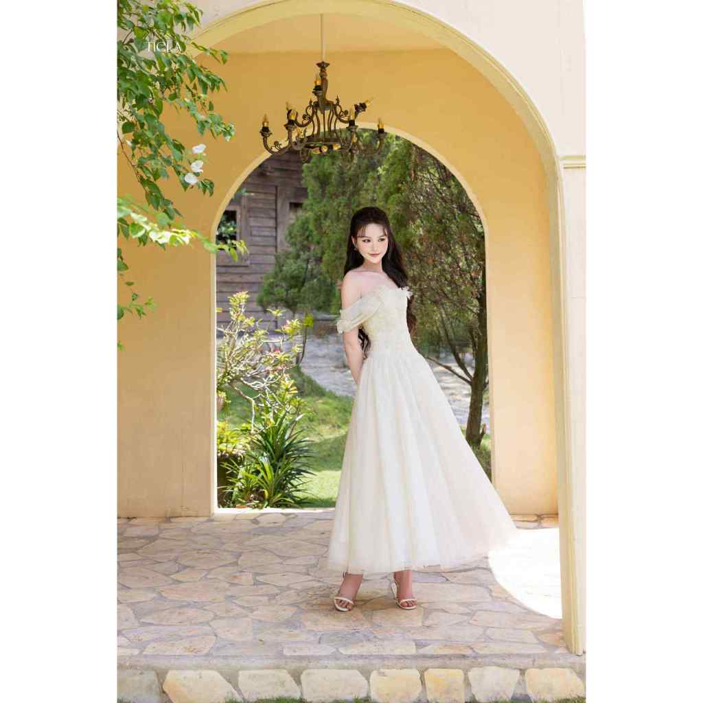 TIELA Đầm váy dài kết hoa-Lilla Dress | BigBuy360 - bigbuy360.vn