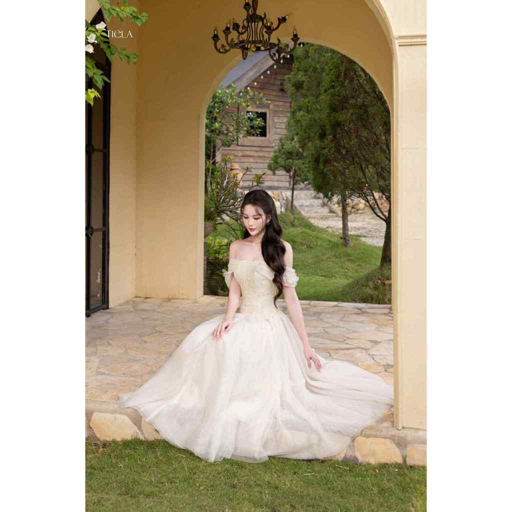 TIELA Đầm váy dài kết hoa-Lilla Dress | BigBuy360 - bigbuy360.vn