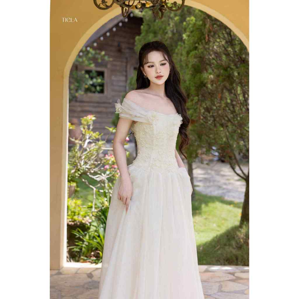 TIELA Đầm váy dài kết hoa-Lilla Dress | BigBuy360 - bigbuy360.vn