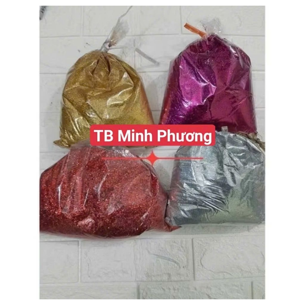BỘT KIM TUYẾN GÓI 100 GAM ( Đủ 5 màu có sẵn)