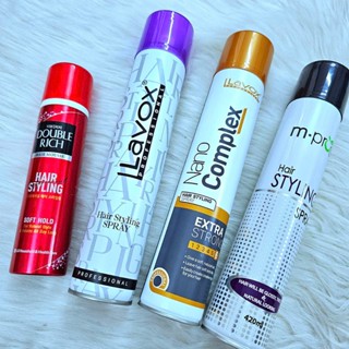  Keo Xịt Tóc Giữ Nếp Cứng & Mềm LAVOX 420ml - Tạo Kiểu Tóc Nam và Nữ. 