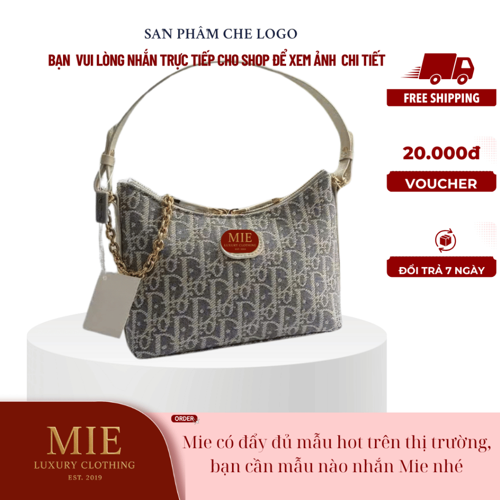 [ 𝐌𝐈𝐄 - 𝐋𝐔𝐗𝐔𝐑𝐘 𝐂𝐋𝐎𝐓𝐇𝐈𝐍𝐆 ] TÚI XÁCH  OBLIQUE NEW sz :21