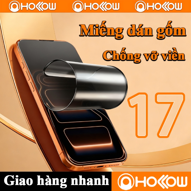 Miếng dán gốm dẻo chống nhìn trộm HD chống vân tay cho iPhone 11 12 13 14 15 16 17 Pro Max 17 Air X XS XR