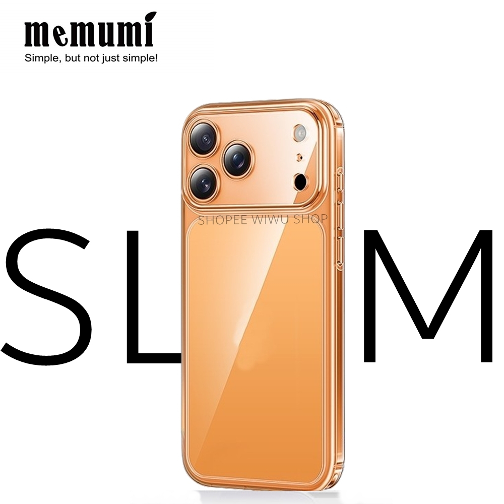Ốp lưng Memumi trong Siêu mỏng bảo vệ camera cho IPhone 17 Pro Max / 16 Air / 15 Plus /14 /13  . Super Slim Clear Case