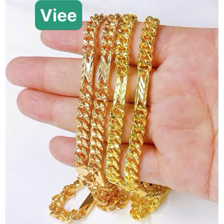 Dây chuyền nam nữ Khoen lật chữ N mạ 24k, 18k lâu phai Thái Lan Viee PT