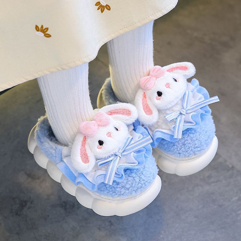 Dép Bông Cho Bé , Dép Bông Đi Trong nhà Cho Bé Dày Dặn Siêu Ấm Dp60- Theshe