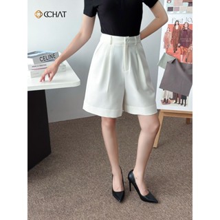 Quần Đùi Nữ CCHAT Dáng Suông Kiểu Eyou Chất Liệu Tuytsi Cao Cấp 14ONS2005ST