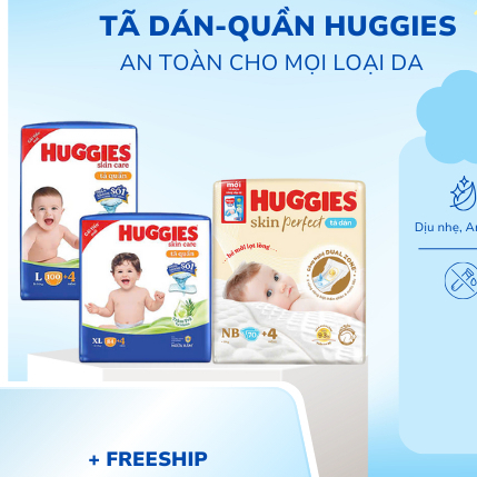 (MẪU MỚI) BỈM HUGGIES TÃ QUẦN VÀ DÁN NB70/S80 M74 /L68/XL62/XXL56/XL84/L104