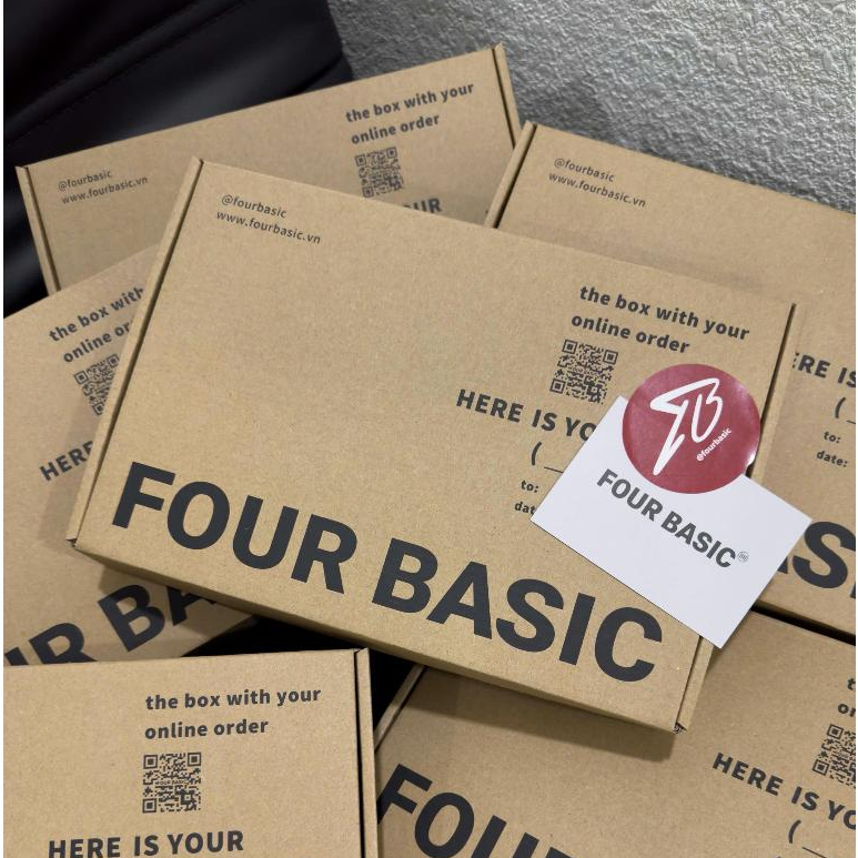 Áo thun Box Random ra tee New 100 Four Basic ngẫu nhiên form oversize phông cotton nam nữ