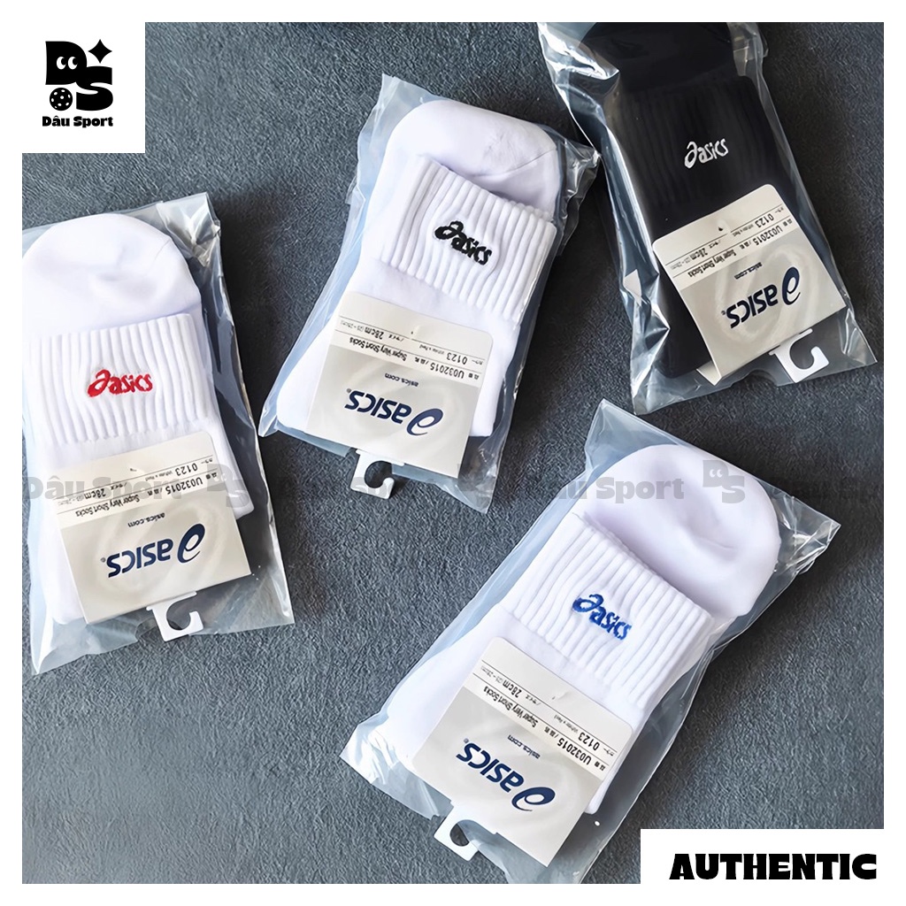 【𝗖𝗛𝗜́𝗡𝗛 𝗛𝗔̃𝗡𝗚】TẤT VỚ ASICS THỂ THAO ĐỆM DÀY CHÍNH HÃNG Nam/Nữ