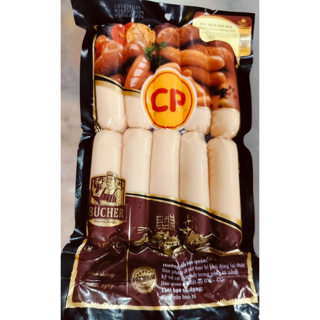 Xúc xích Phomai Bucher CP cao cấp 450gr