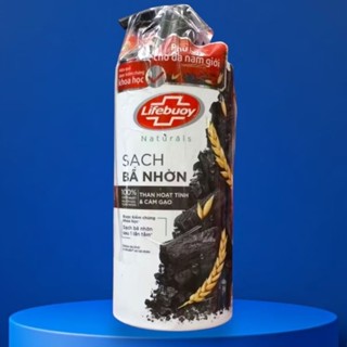 SỮA TẮM DETOX LIFEBUOY THAN HOẠT TÍNH VÀ CÁM GẠO 800G SẠCH SÂU BÃ NHỜN NGỪA KHUẨN MỤN