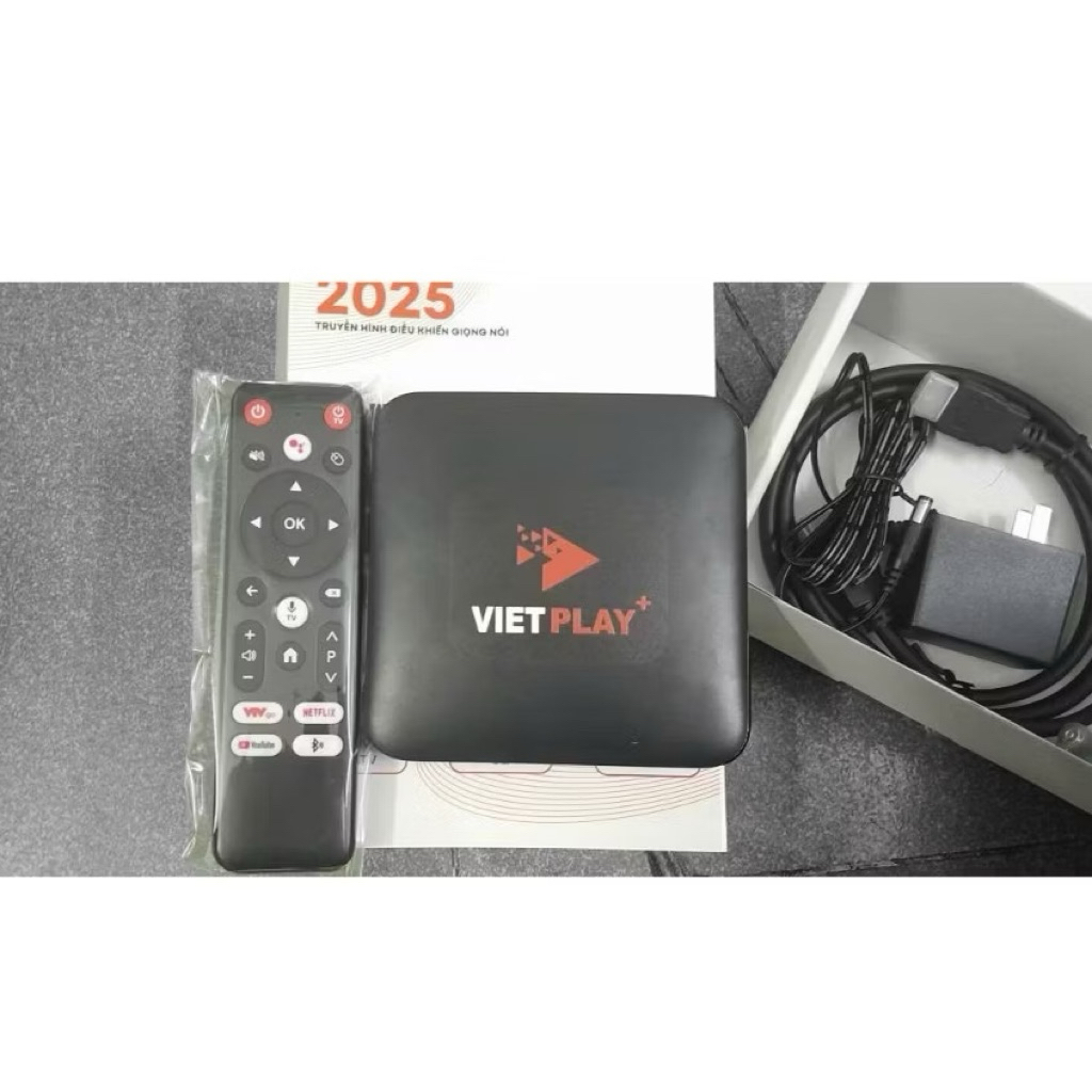 Tivi box VietPlay+ hàng new - đã lên rom ATV- giọng nói- truyền hình-youtobe không quảng cáo -bóng đá