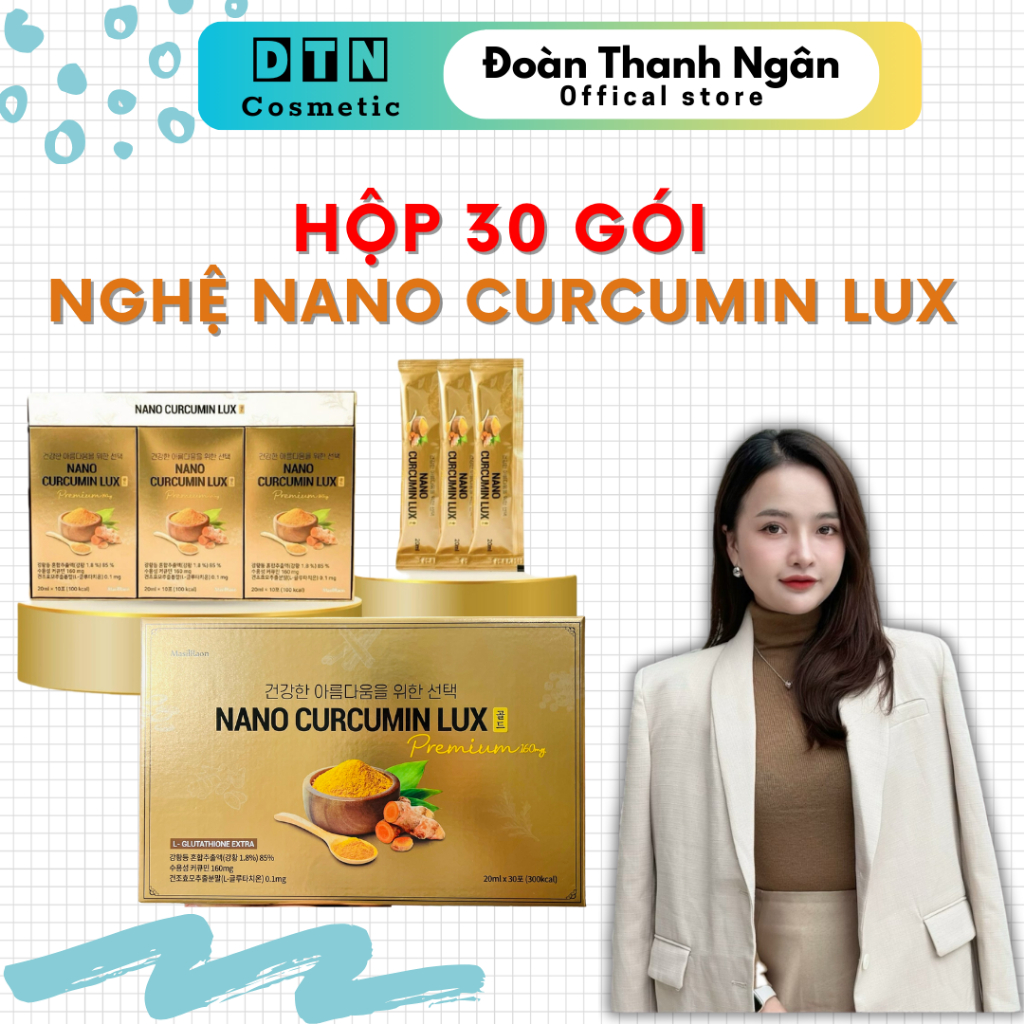 [ CHÍNH HÃNG ] Nghệ Nano Curcumin MasilRaon Lux Hàn Quốc Hộp 30 gói