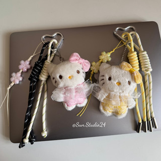 [SC81] Móc Treo Túi Xách Mèo Vàng Hồng Dễ Thương, Charm Đeo Túi Xách Mèo Cute