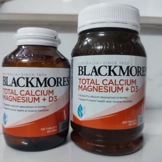 (2027)Viên uống bổ sung Canxi, Magie, D3, hỗ trợ xương khớp Total Calcium & Magnesium + D3 Blackmores Úc 200 viên