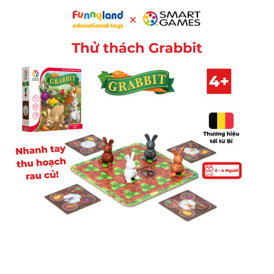 Thử thách Grabbit, đồ chơi trí tuệ Smartgames, rèn luyện phát triển tư duy cho bé