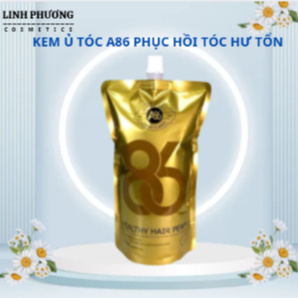 Kem ủ tóc A86 phục hồi tóc hư tổn khô sơ gãy rụng không chứa Silicon dung tích 500ml
